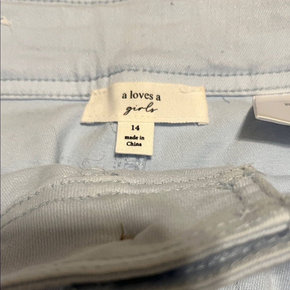 A Loves A Girl Light Blue girls jeans.